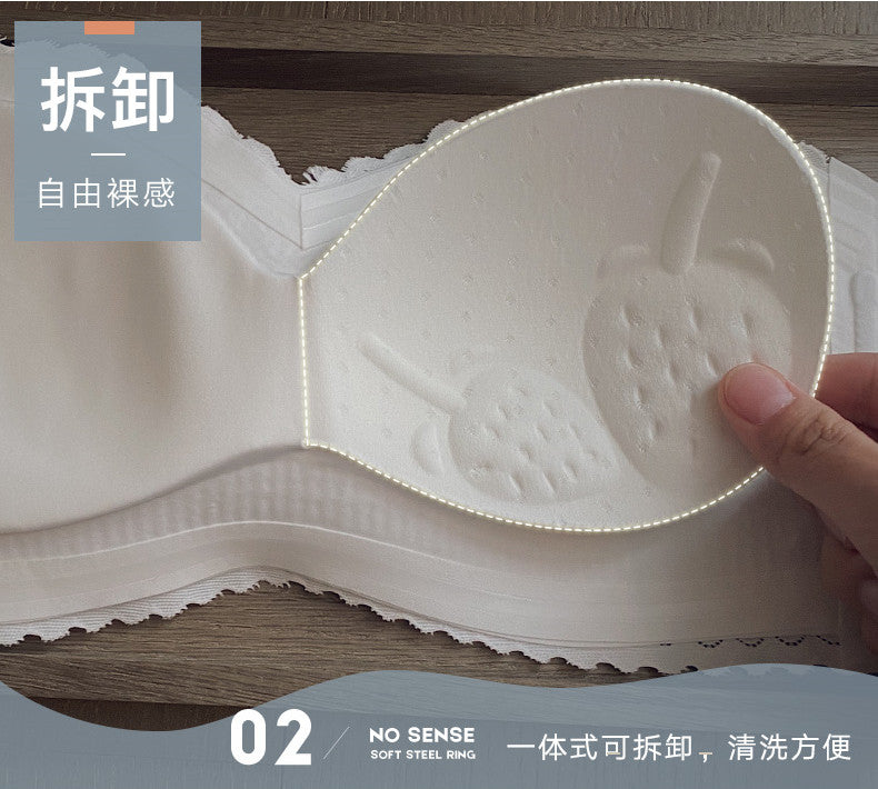 Invisible, Anti-Slip, Wire-Free Bandeau Bra