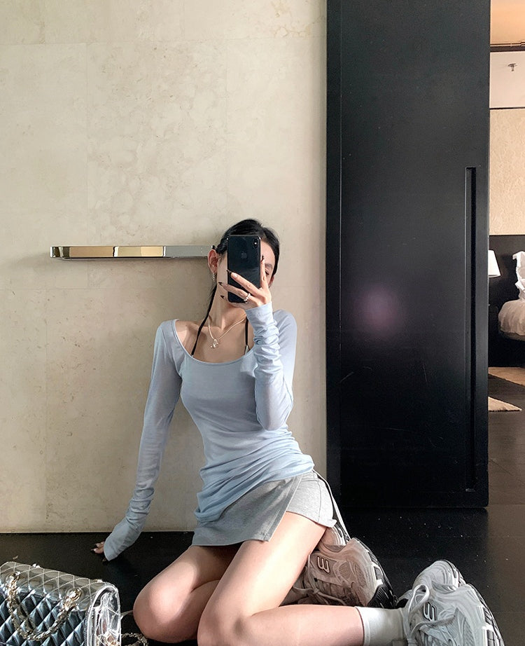 Tencel Ultra-Thin Sun Protection Long-Sleeve T-Shirt