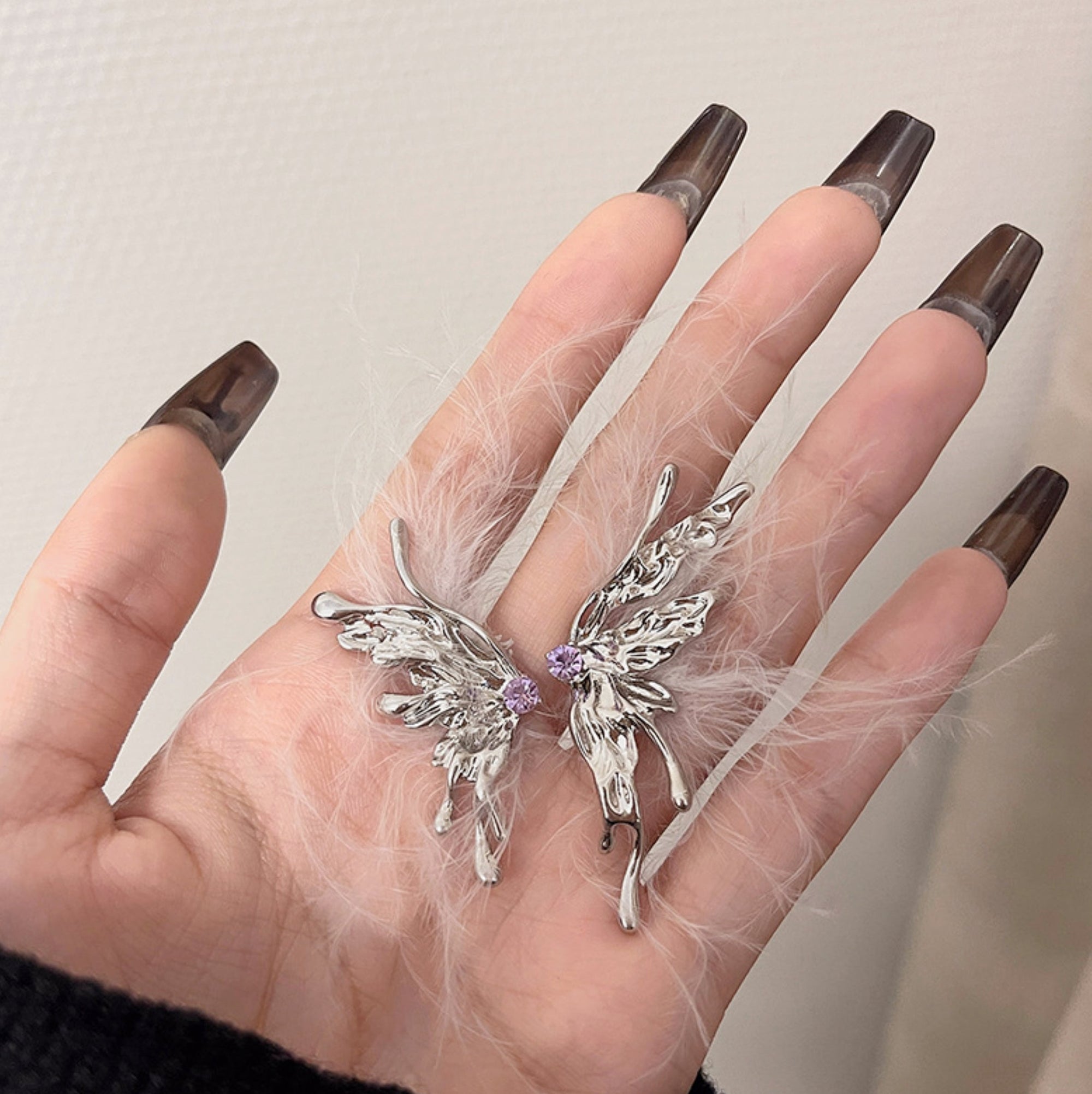 Unique Design Butterfly Feather Ear Cuff