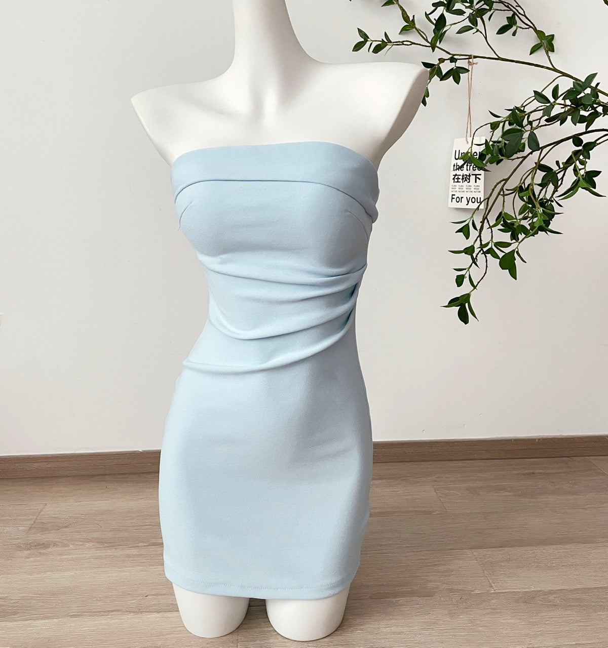 Stretchable Strapless Three-Way Bodycon Skirt