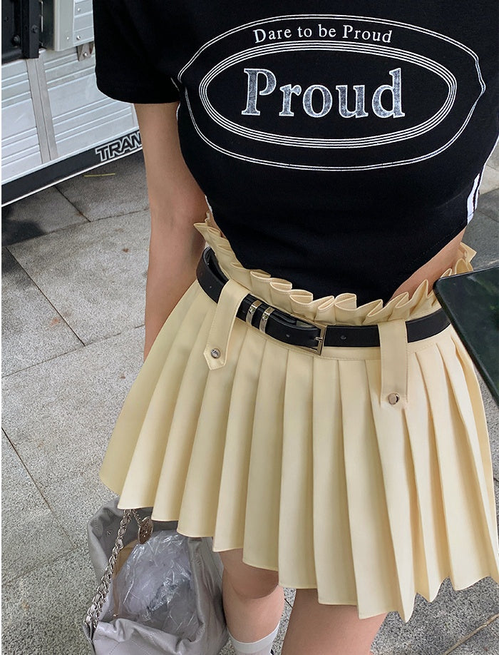 Pleated Skirt (With Belt)