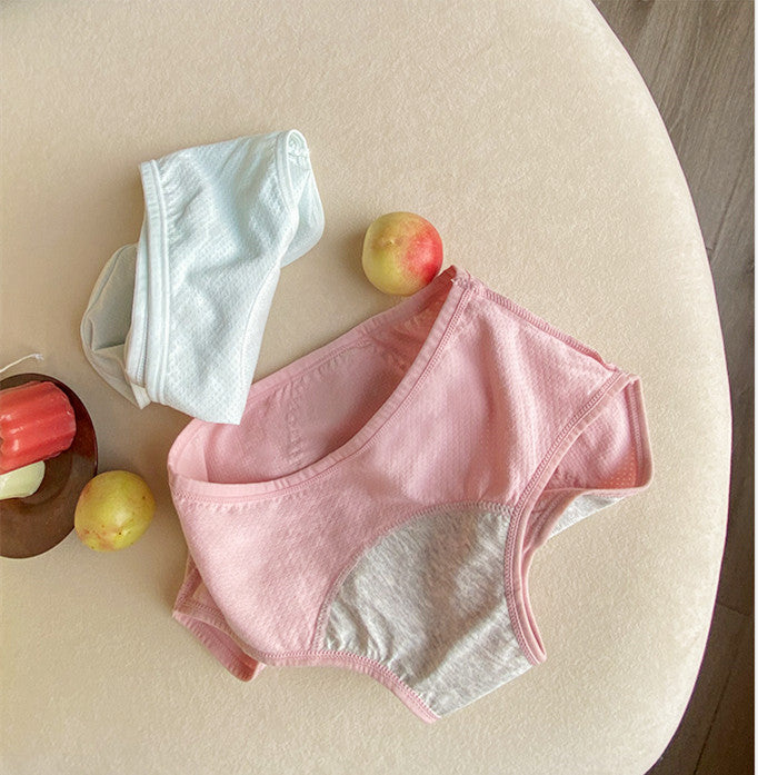 Side-Leakage Safety Period Pants (Pink+Light Green)