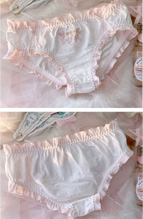 Japanese Lolita Flounces Cotton Underwear (2 Pieces)