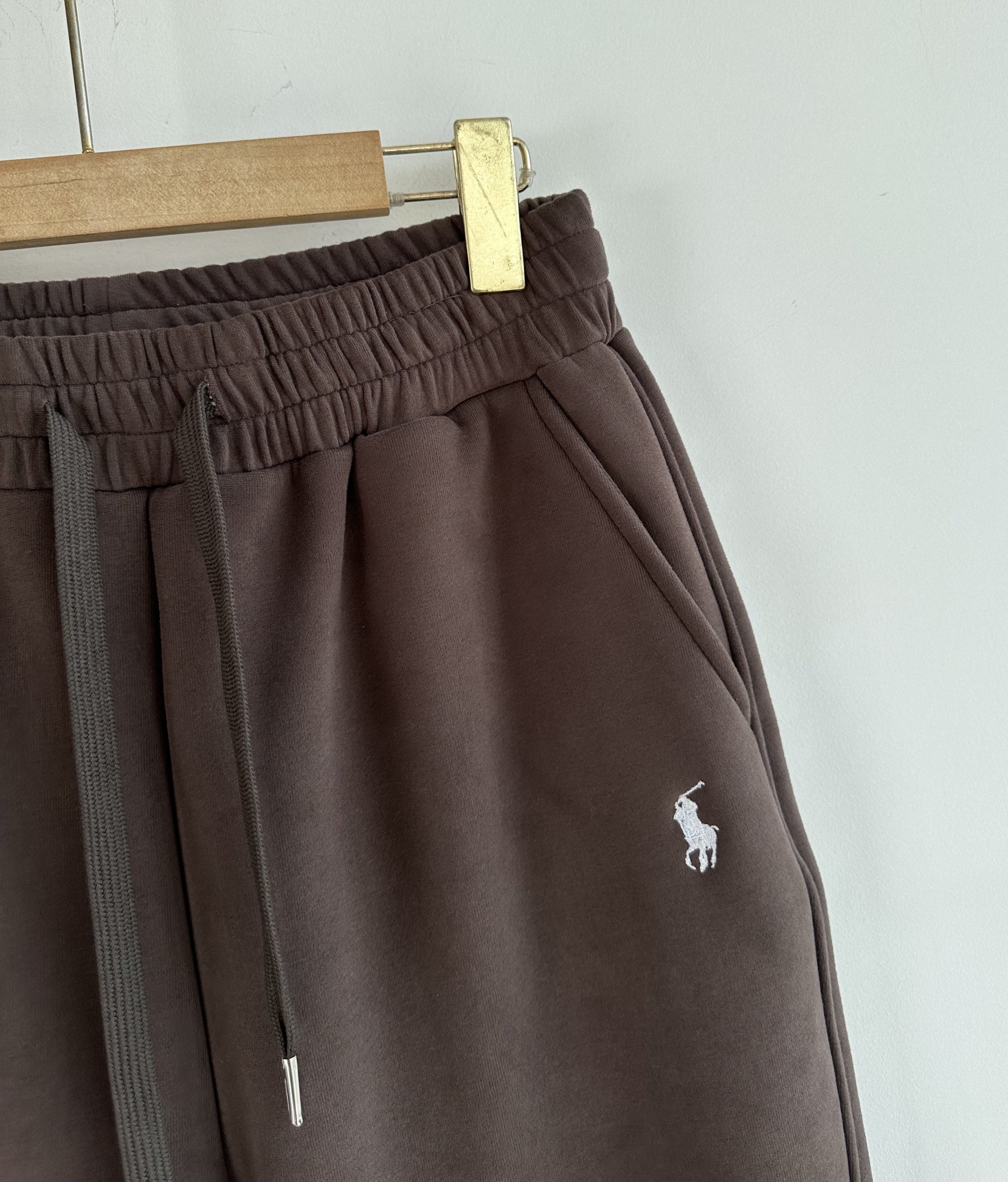 Fleece-Lined Joggers with Pony Embroidery