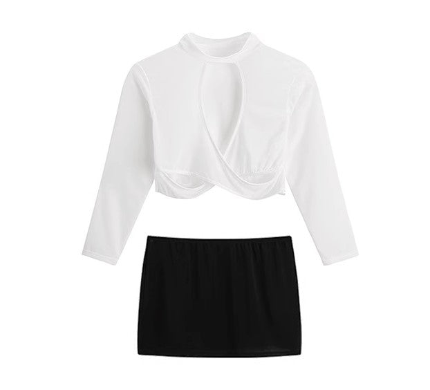 Seductively Crossed Front Secretary Ensemble