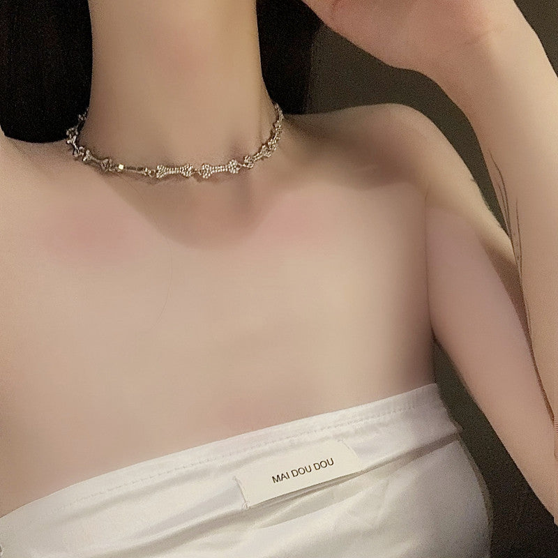 Luxury Double-layered Spicy Girl Collarbone necklace