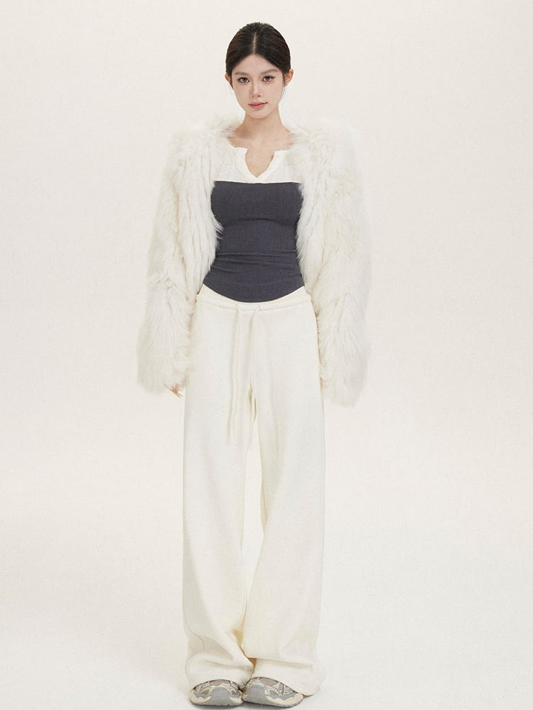 Charming Square-Shoulder Layered Knit Top