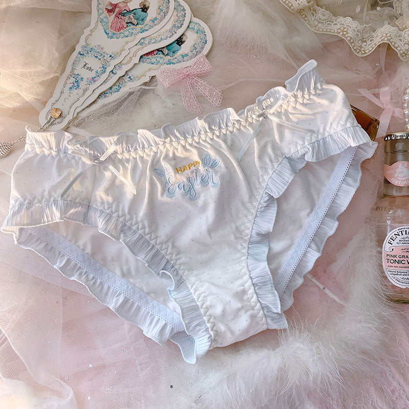 Japanese Lolita Flounces Cotton Underwear (2 Pieces)