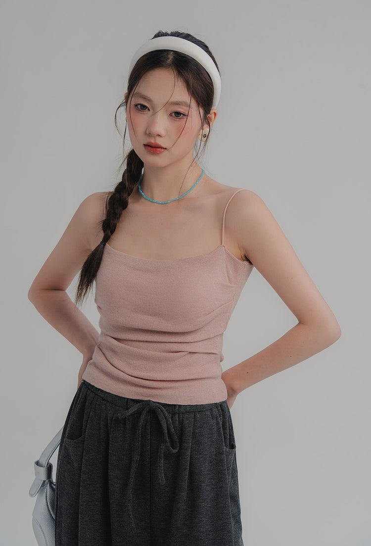 Sheep Wool Camisole with Built-In Pads