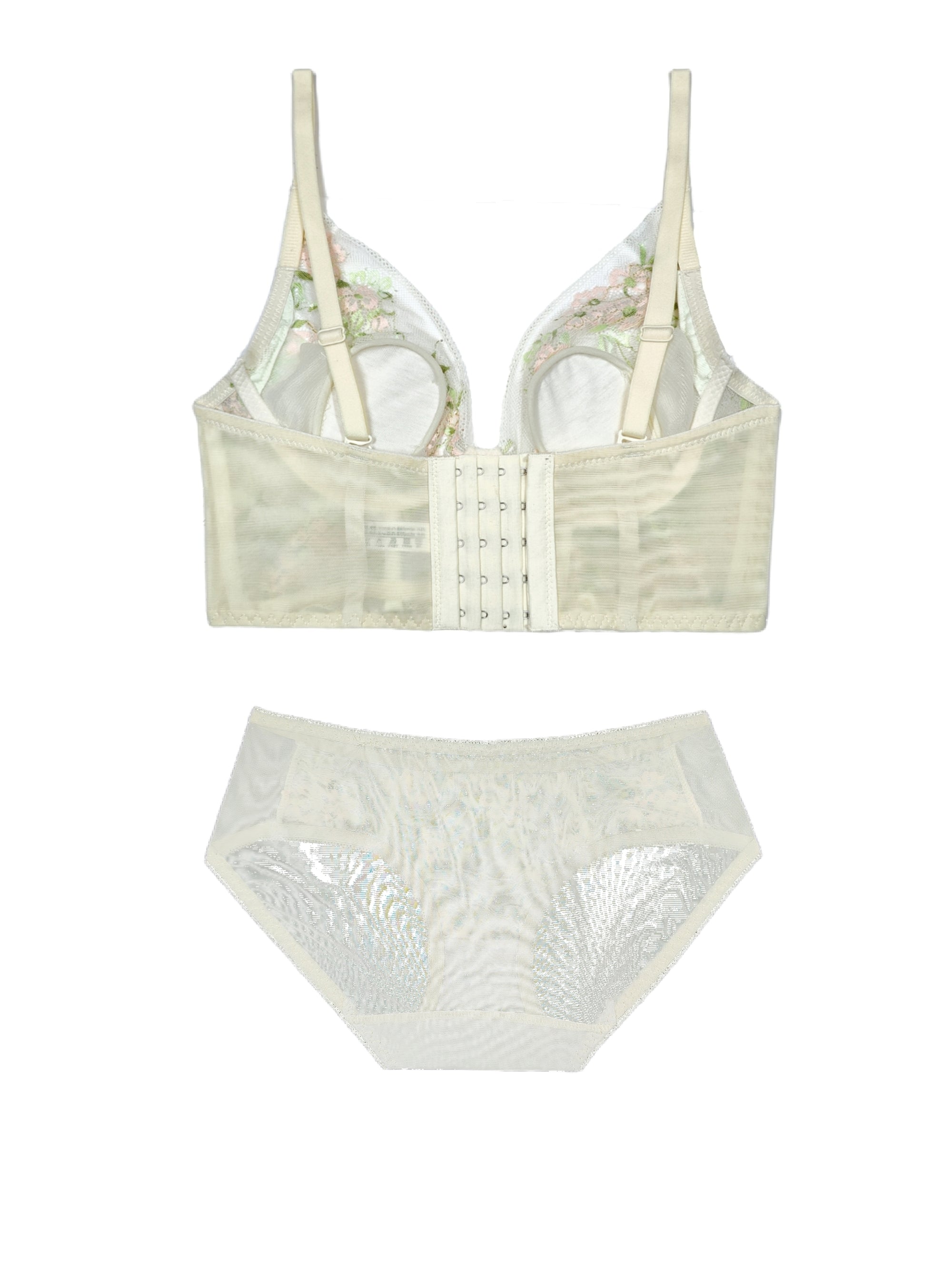 French-Style Sexy Sweet Non-Wired Bra with Latex Cups