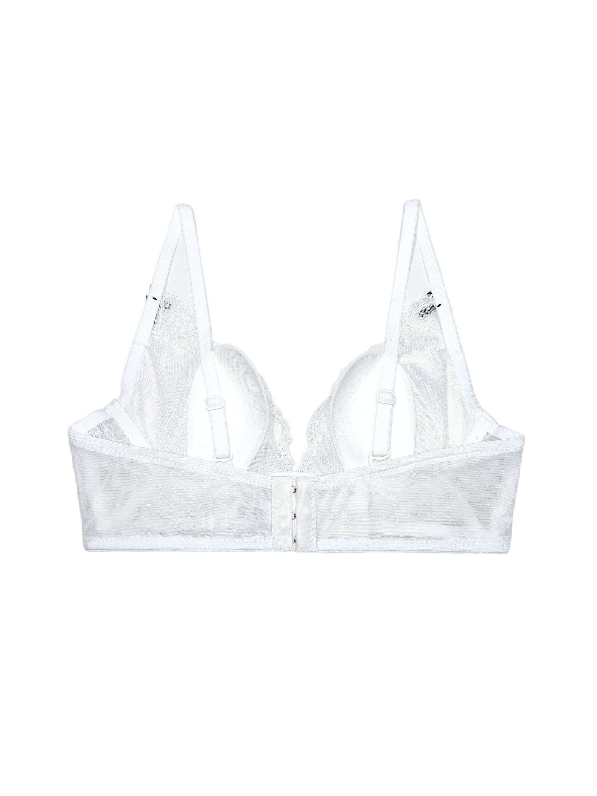 French Bunny Ear Crystal Cup Wireless Bra
