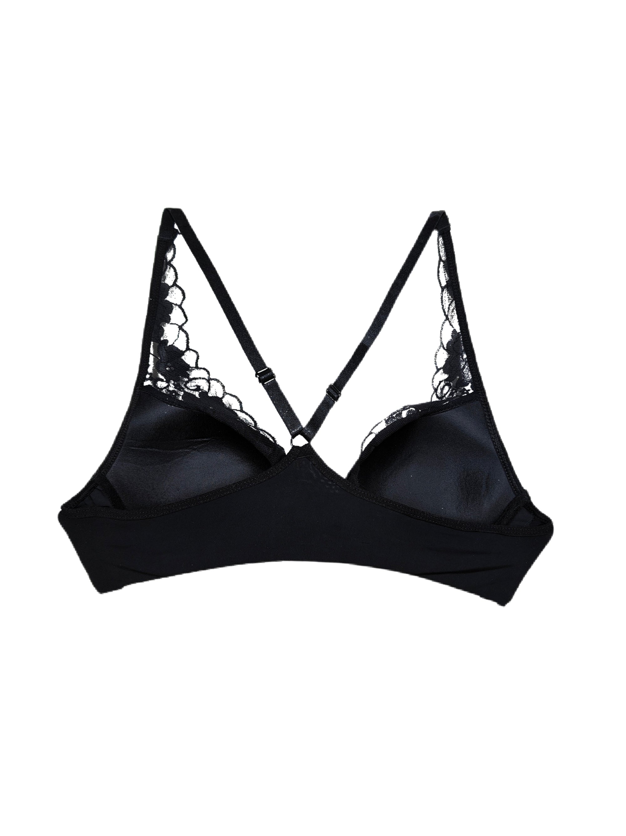 Sexy and Mysterious Lace Front Closure Bra