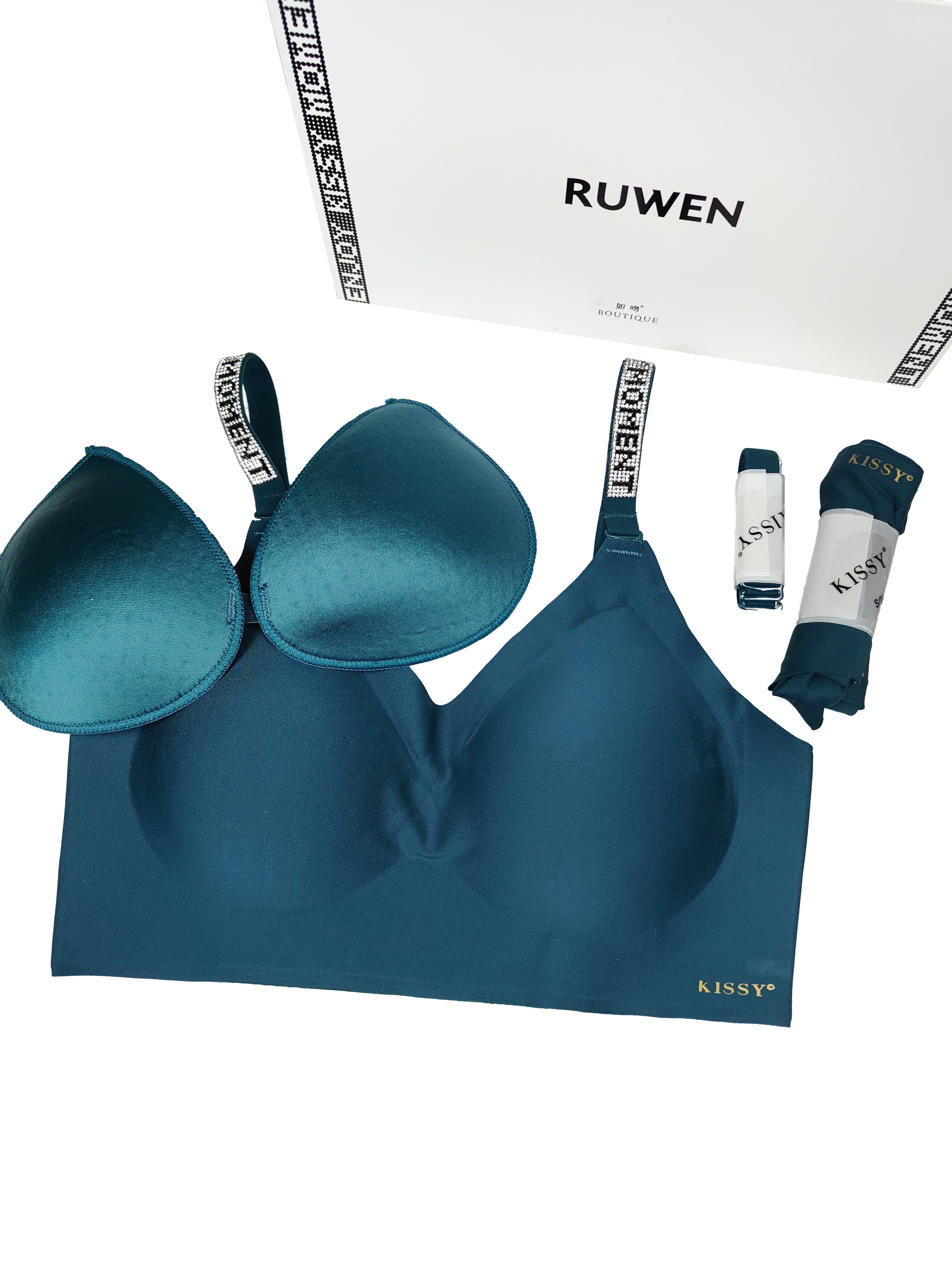 Diamond Strap Latex Luxury Bra